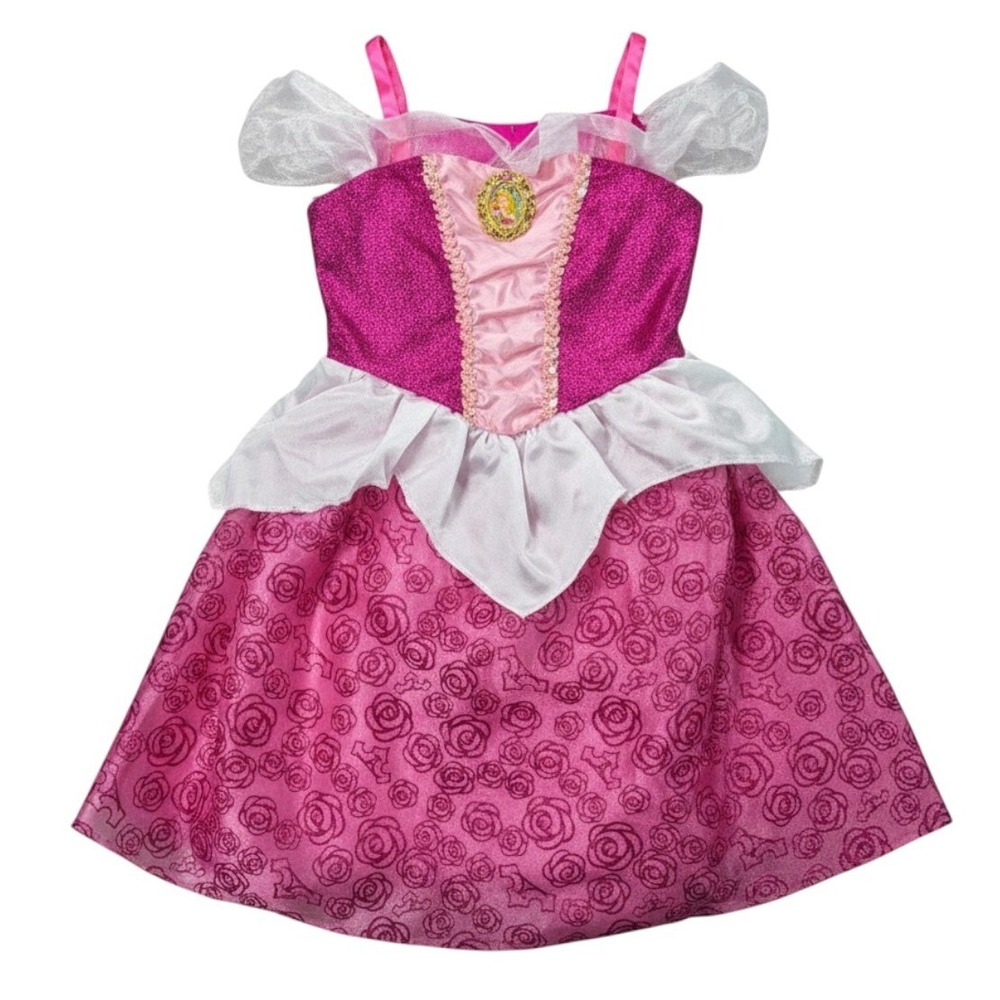 Disney Aurora Sleeping Beauty Princess Costume Pink Girls 4-6X Jakks Pacific